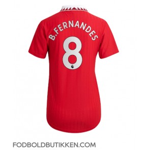 Manchester United Bruno Fernandes #8 Hjemmebanetrøje Dame 2022-23 Kortærmet